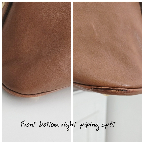 Authentic YSL SAINT LAURENT Muse Brown Y Leather Weekender Boston Travel Tote - Picture 8 of 15